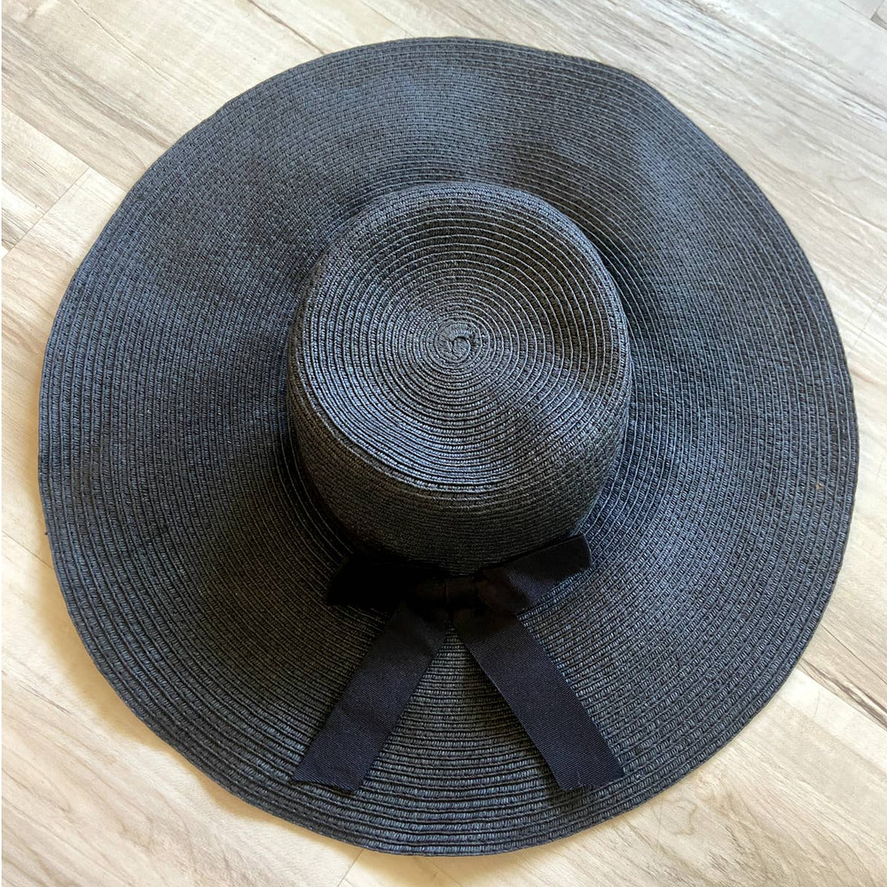 TARGET Woven Floppy Straw Hat With Bow - Picture 3 of 7